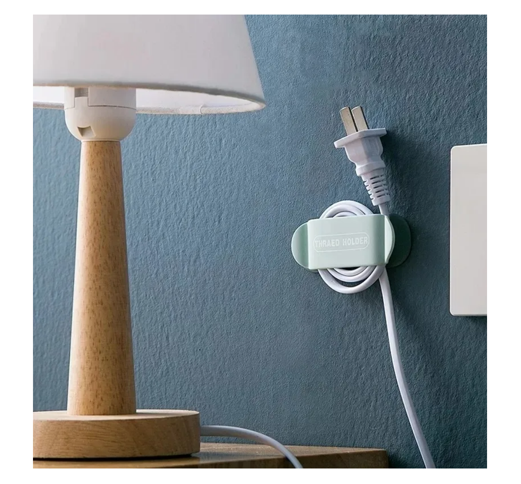 Organizador Clip Cable Soporte Pared Adhesivo Diseño Hogar-4