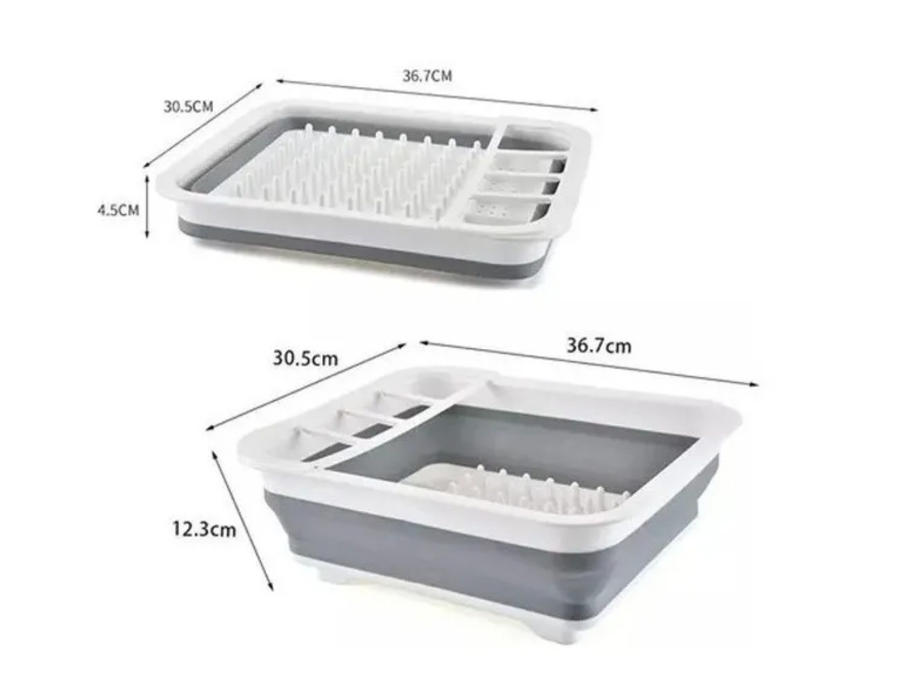 Secador De Platos Silicona Plegable Multiusos Cocina-2