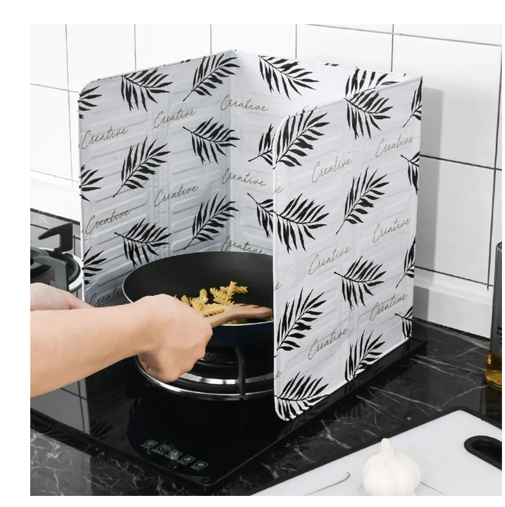 Anti-salpicaduras Escudo Protector De Aluminio Cocina Diseño-3