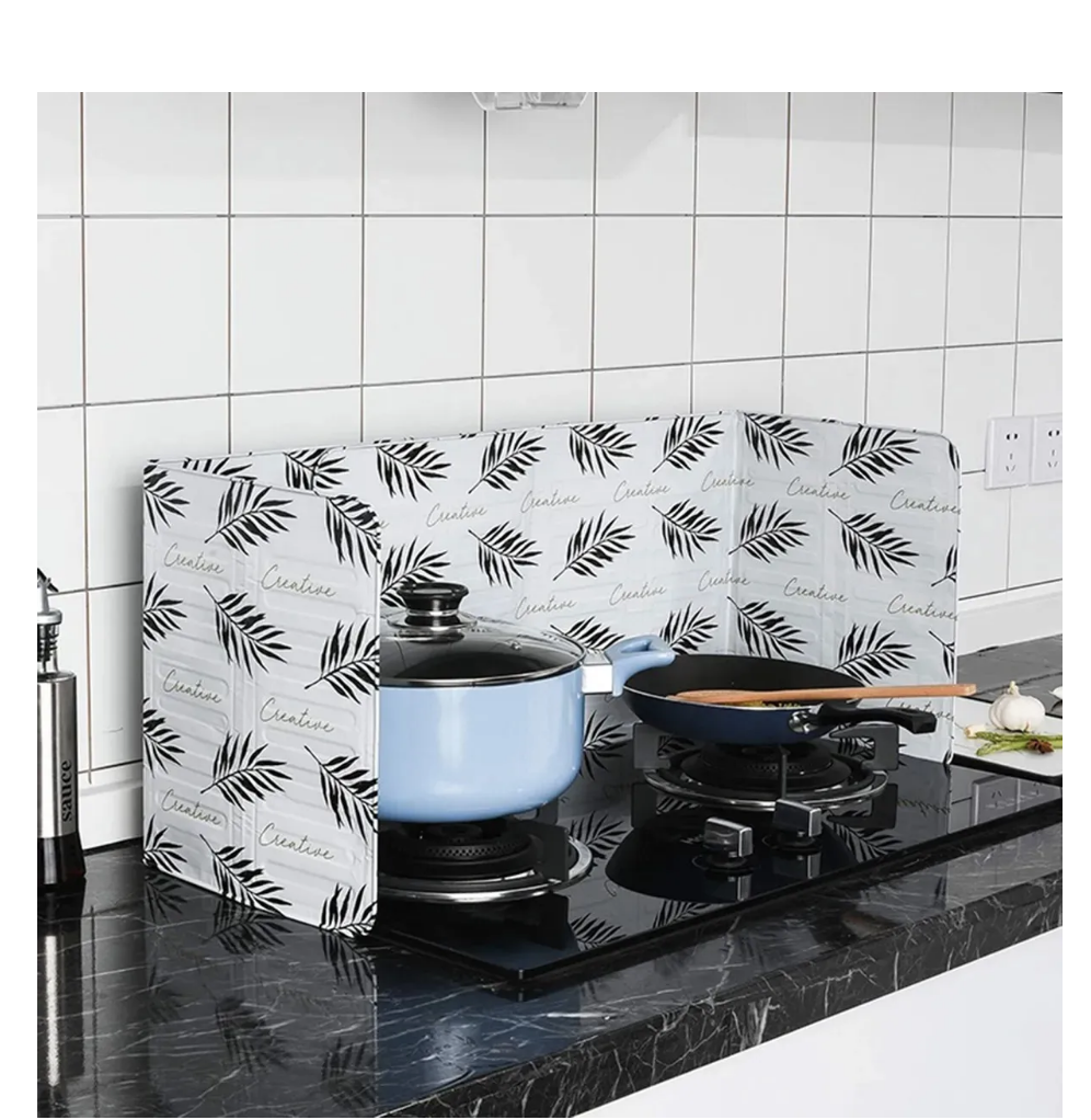 Anti-salpicaduras Escudo Protector De Aluminio Cocina Diseño-2