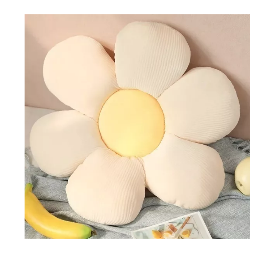 Cojín Decorativo Peluche Formato Flor Multicolores 45cm-2