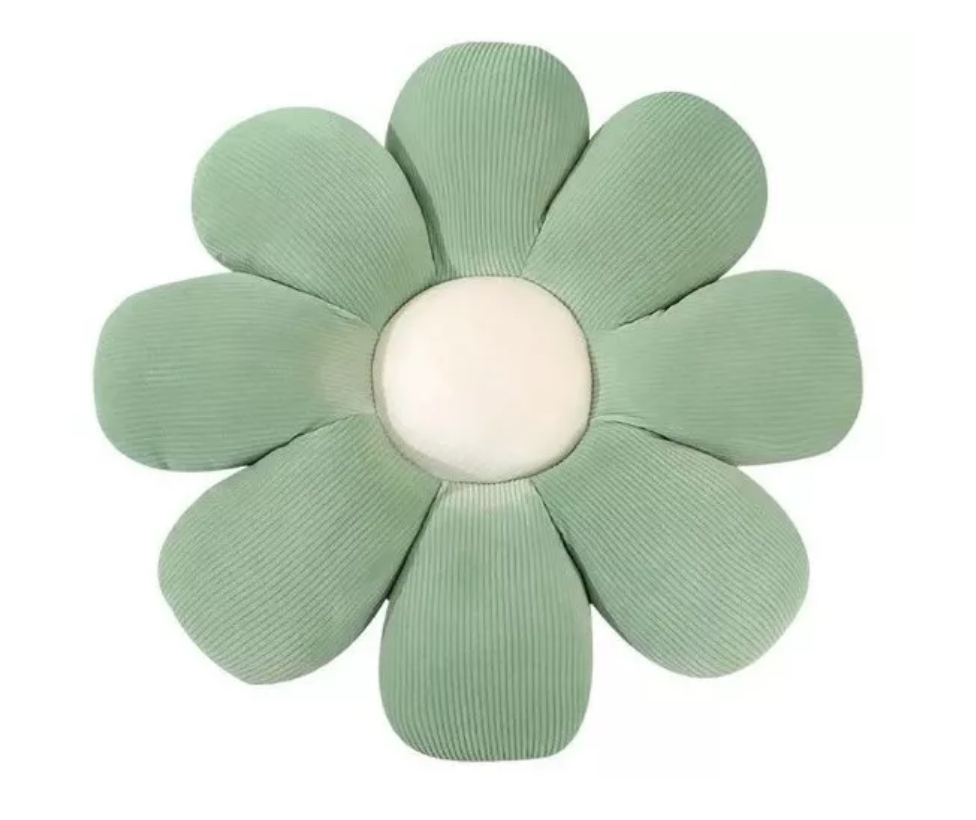 Cojín Decorativo Peluche Formato Flor Multicolores 45cm-0