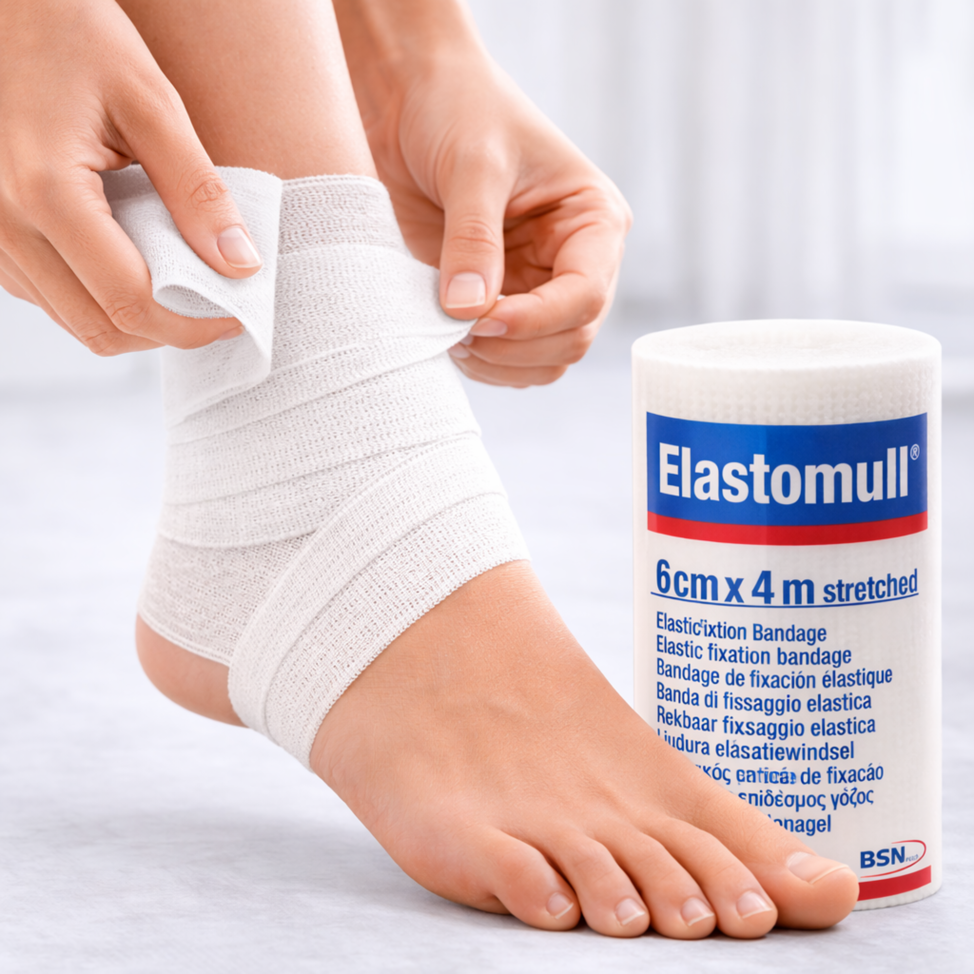 Elastomull Leukoplast 6 cm x 4 m unidad-1