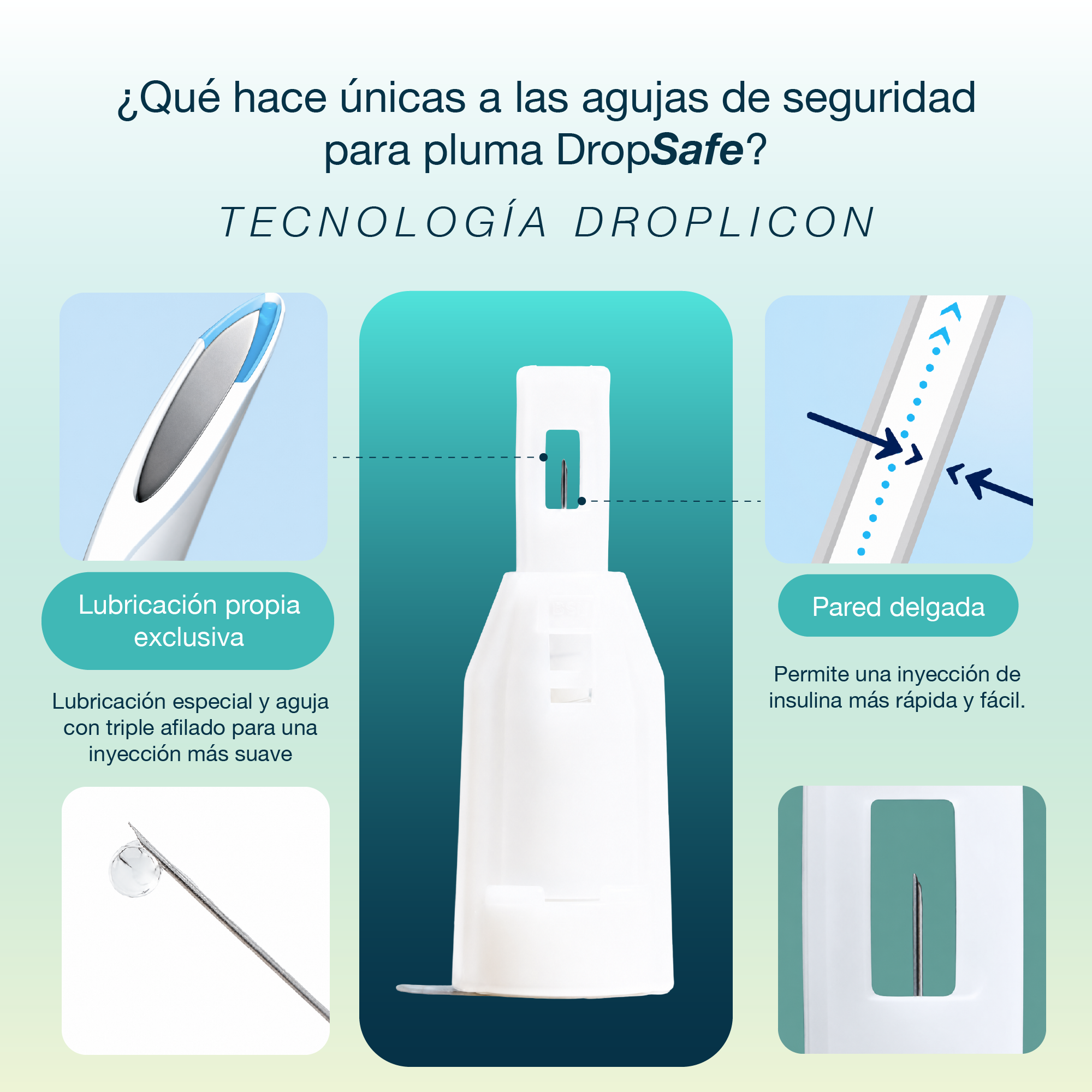 Agujas De Seguridad Dropsafe Lapiz Insulina 31g X5mm 100 Un-4