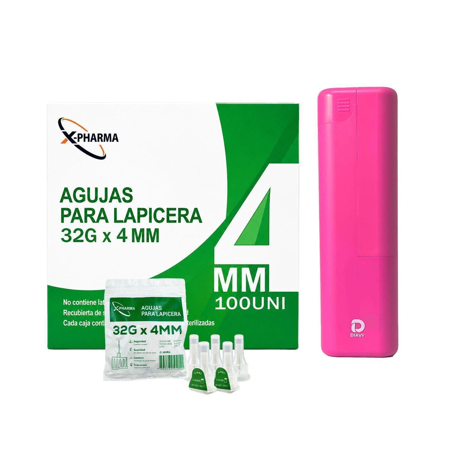 Estuche Diavy + 100 Agujas para Lápiz de Insulina-0
