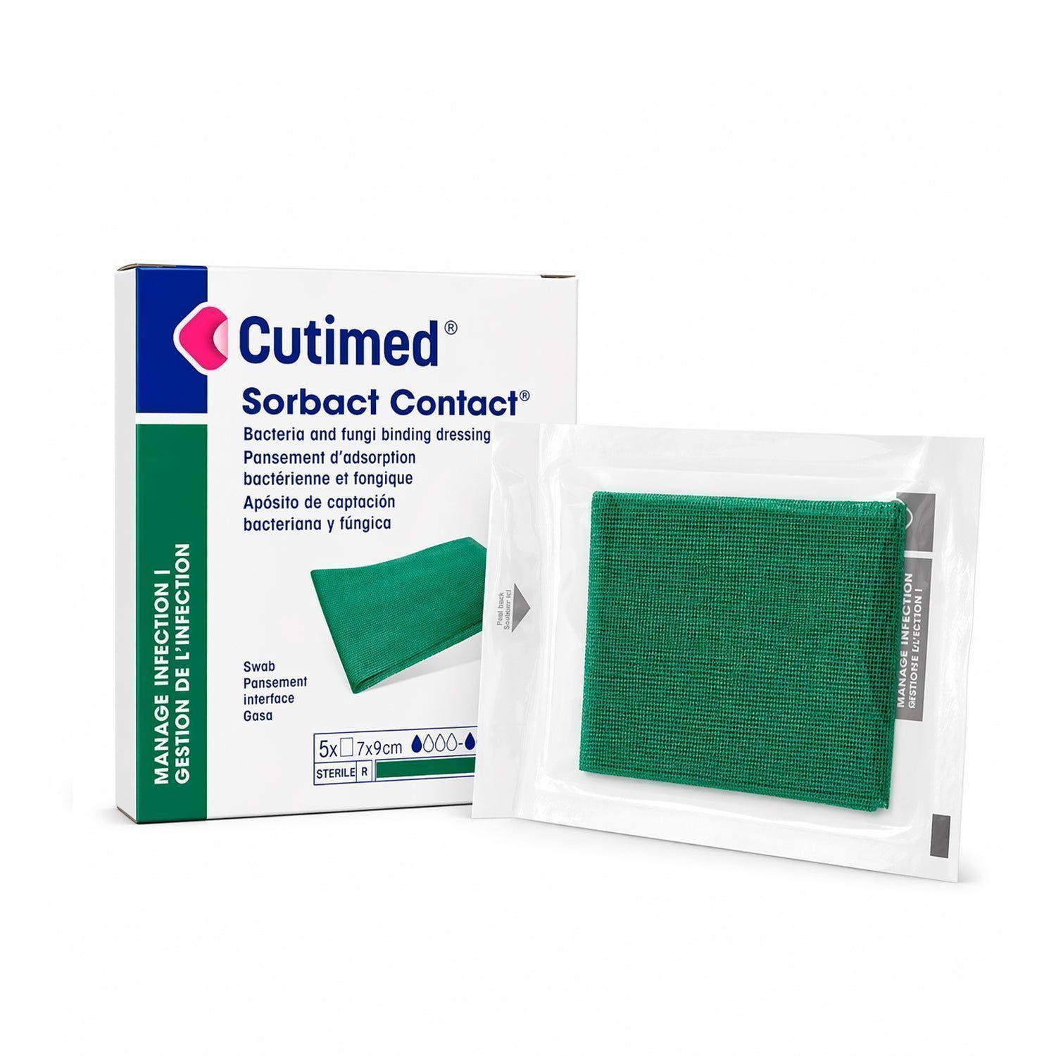Cutimed Sorbact 7x9 Antimicrobiano 1 u | Malla Esteril Heridas-1