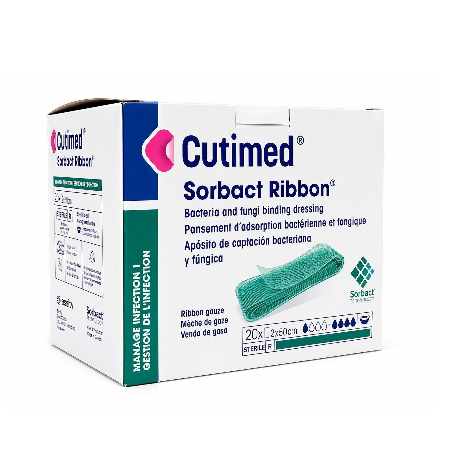 Cutimed Sorbact 2x50 cm Antimicrobiano 1 Unidad | Malla Esteril Heridas-1