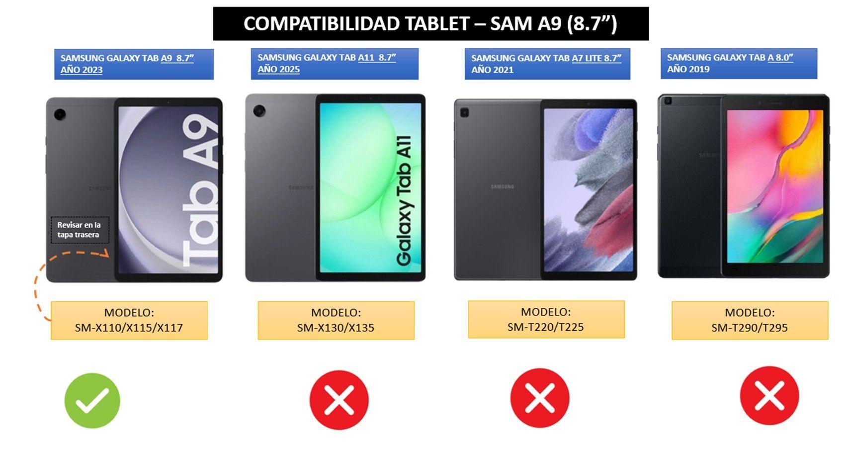 FUNDA TABLET SAMSUNG TAB A9 (8.7" PULG)-5