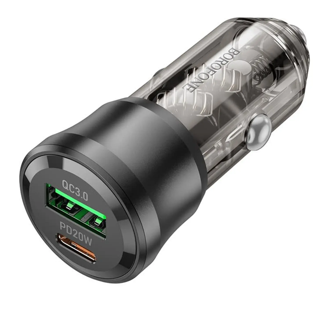 ADAPTADOR CARGADOR PARA VEHICULO BOROFONE BZ25-2