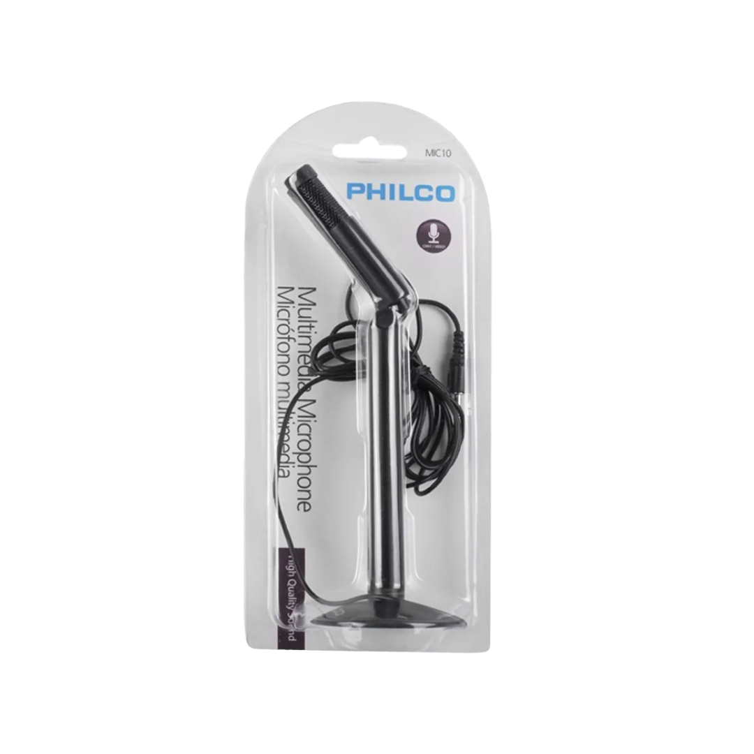 Micrófono multimedia para PC Philco MIC10 - (conexión 3.5mm)-4