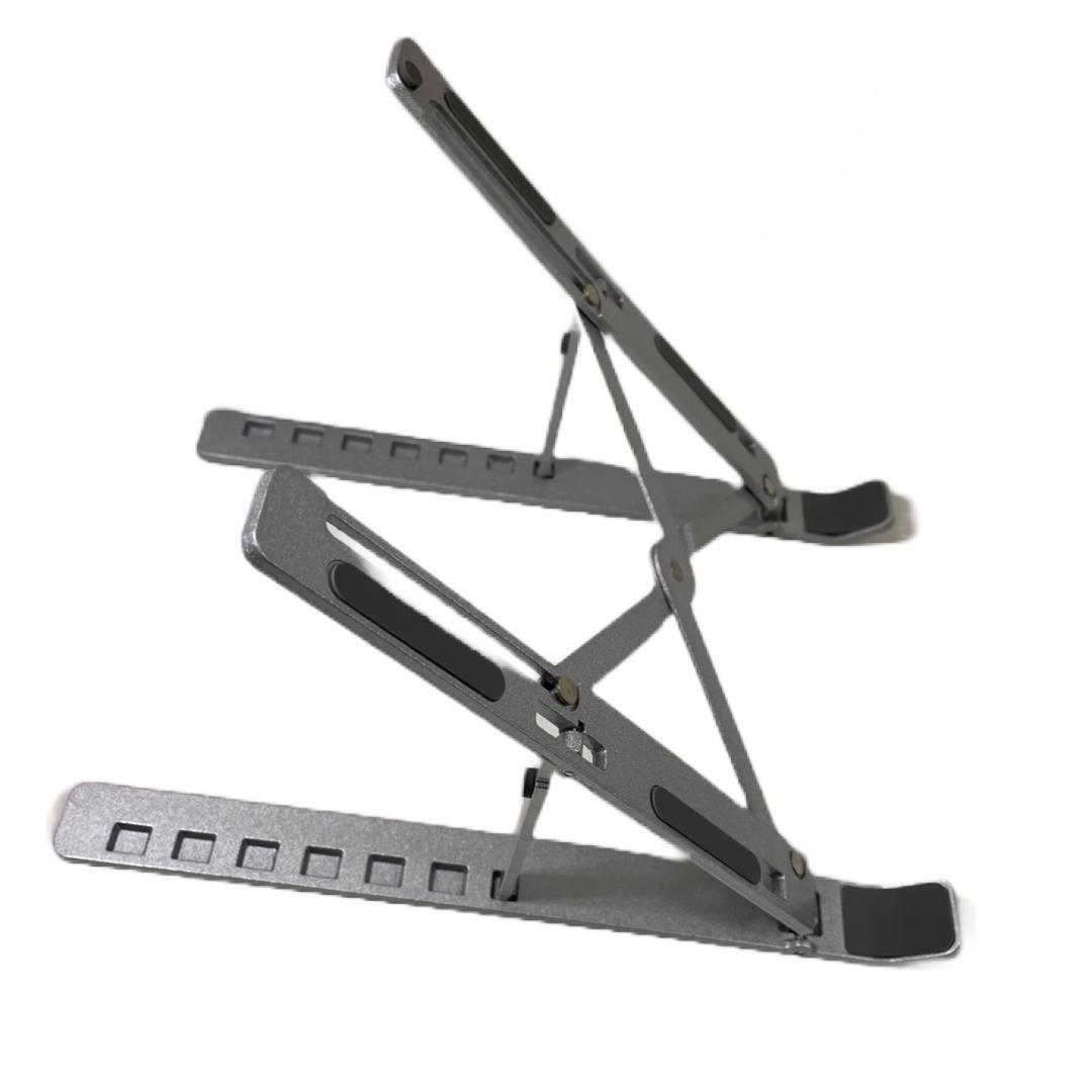 Soporte Base Metalico Para Notebook Gris-3