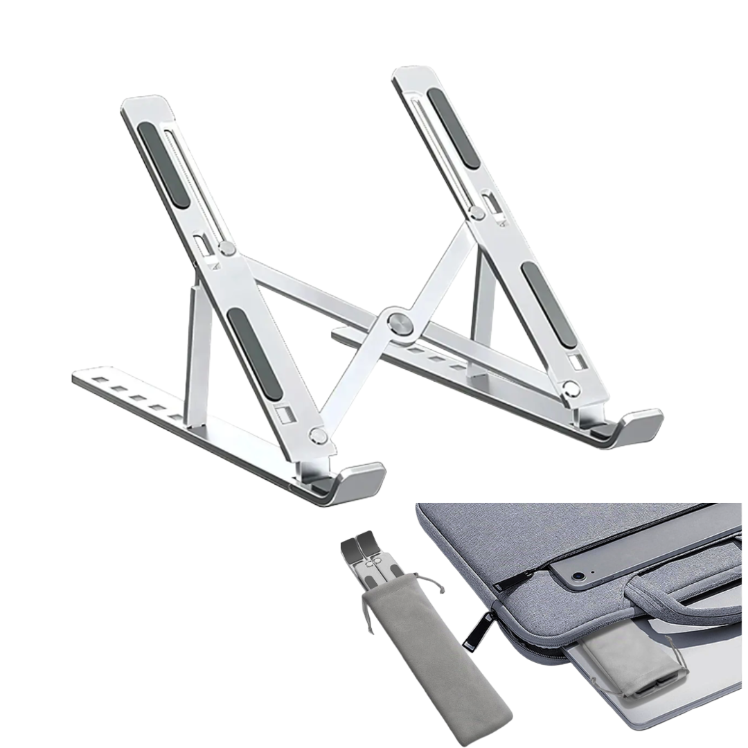 Soporte Base Metalico Para Notebook Gris-1