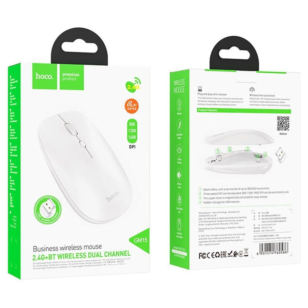 Mouse Inalambrico y Bluetooth HOCO GM15-3