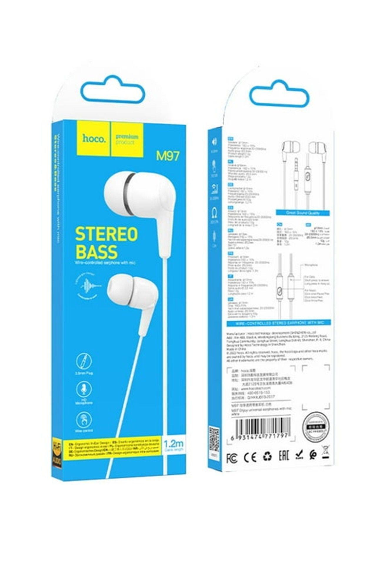 Audifono con cable - Hoco M97 - Conexion 3.5mm-3