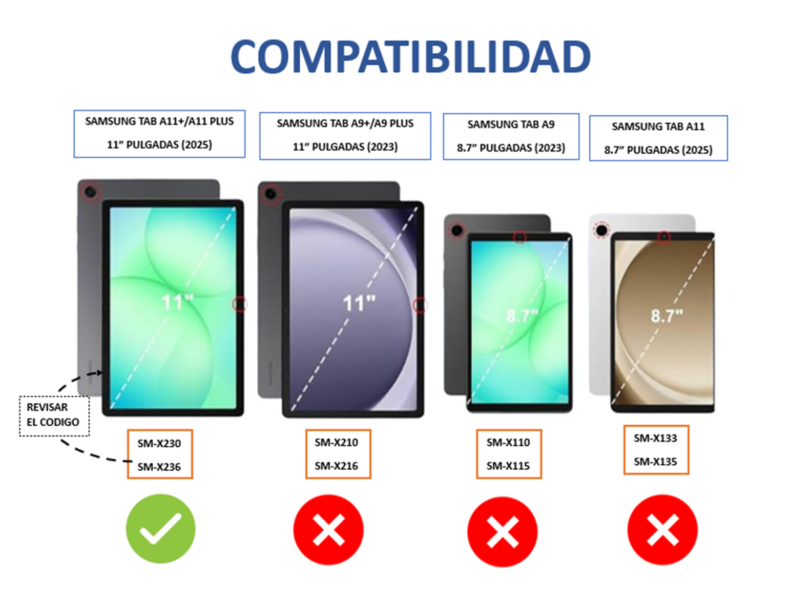 Funda con portal piz compatible Samsung TAB A11 A11 Plus 11 pulgadas-5