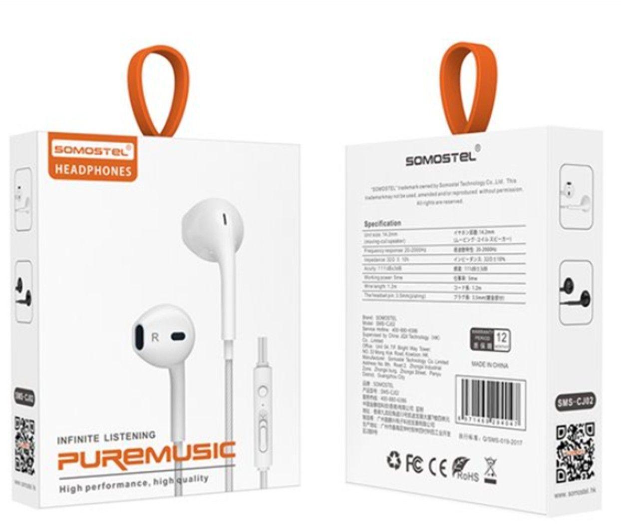 AUDIFONOS CON CABLE 3.5mm - BLANCO-5