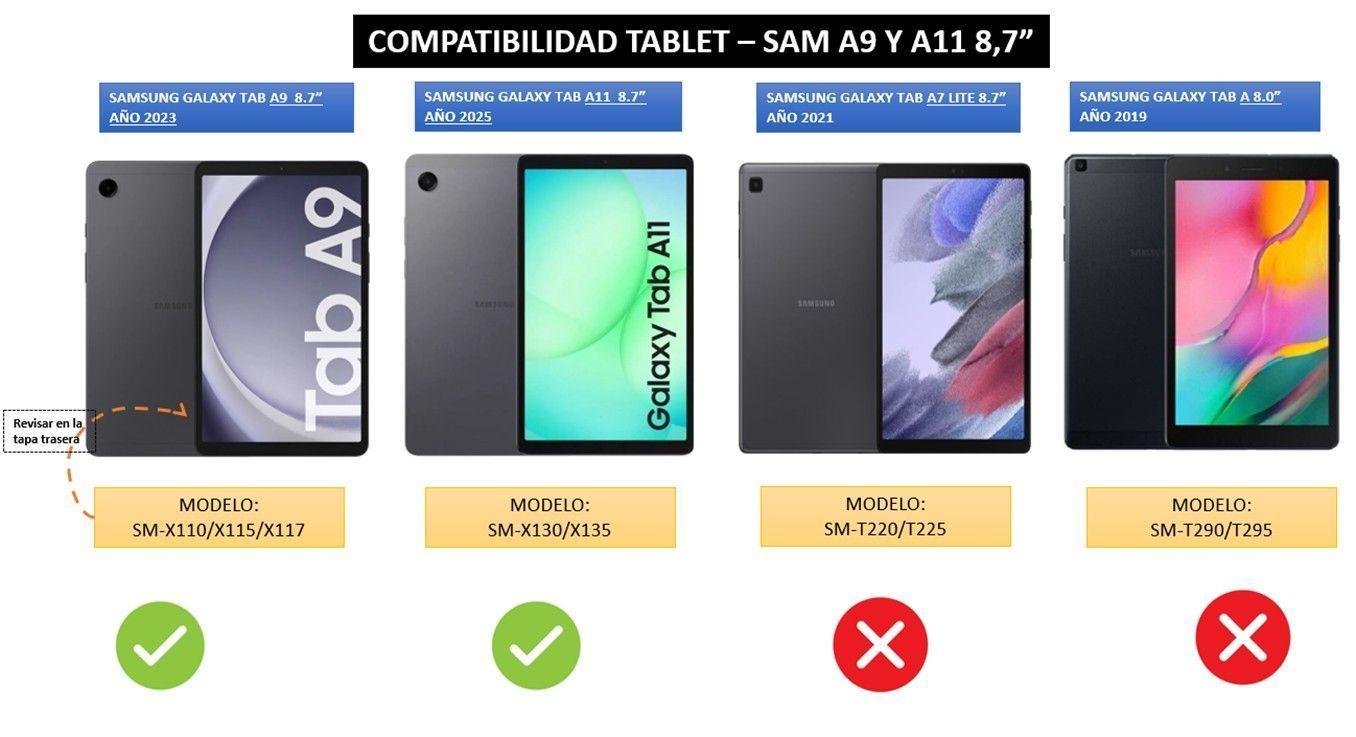 FUNDA CARCASA ANTIGOLPE-SAMSUNG TAB A9 Y TAB A11 (8.7" PULG)-4