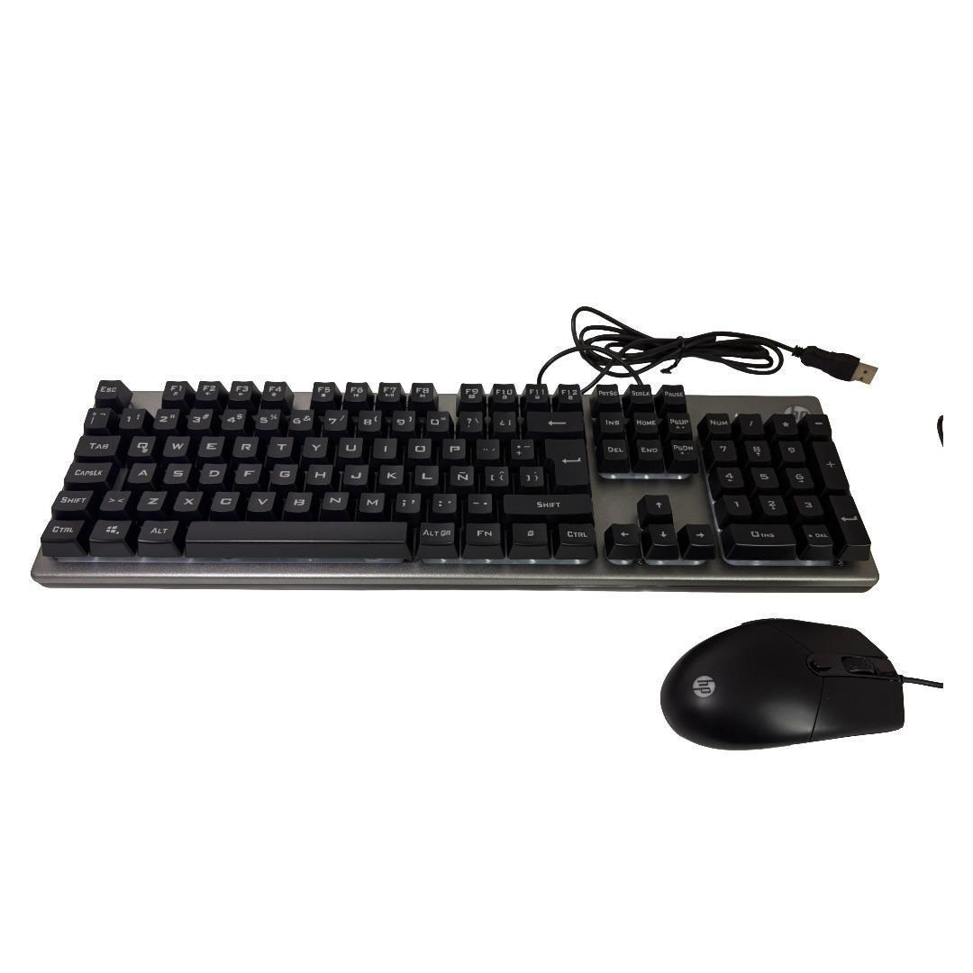 Teclado y Mouse Gamer con cable USB - HP KM300F-1