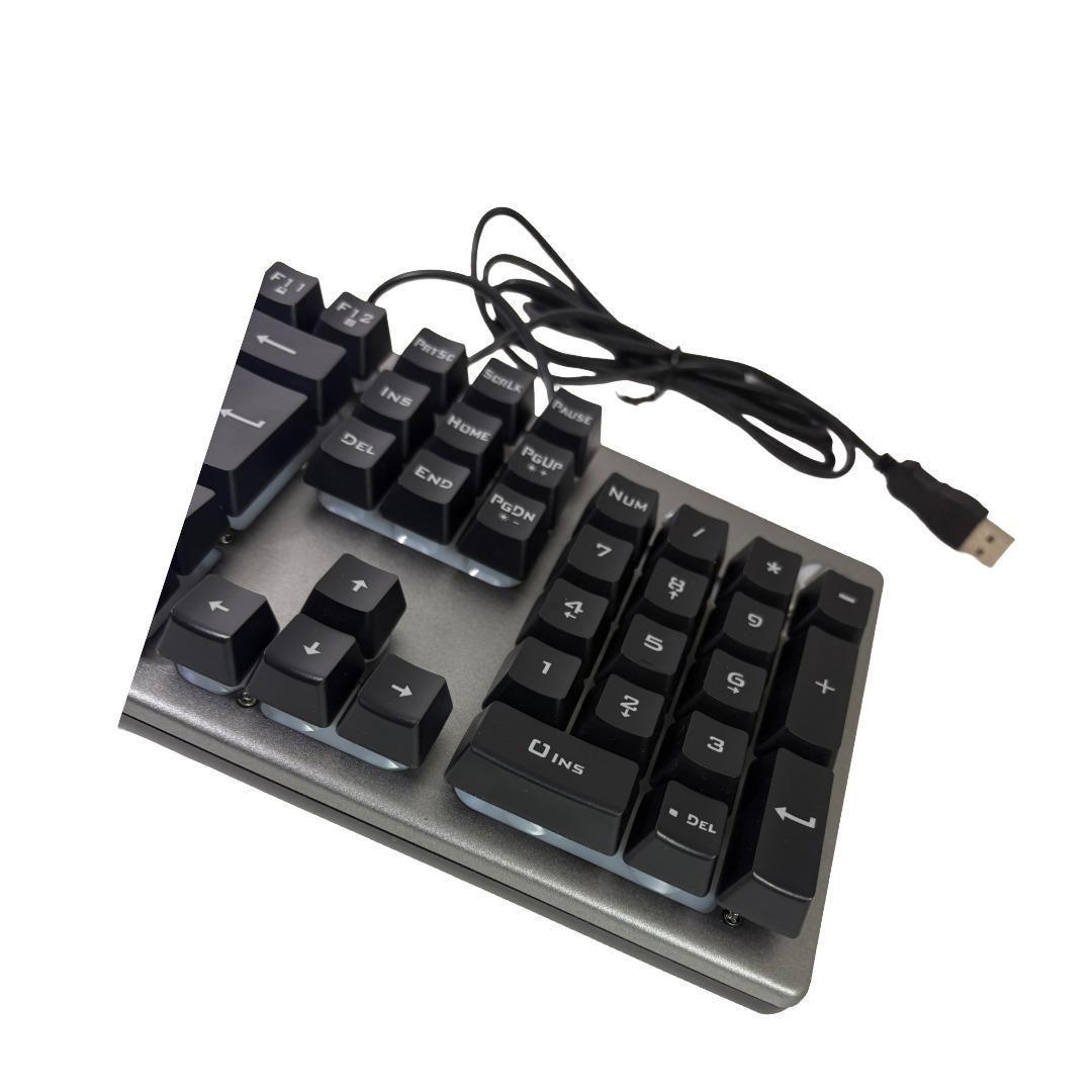 Teclado y Mouse Gamer con cable USB - HP KM300F-2
