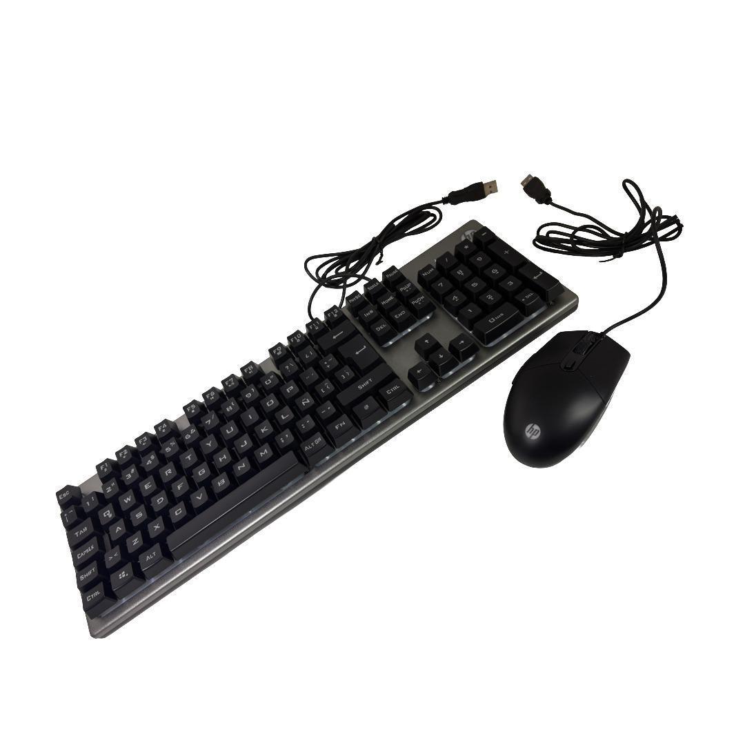 Teclado y Mouse Gamer con cable USB - HP KM300F-3