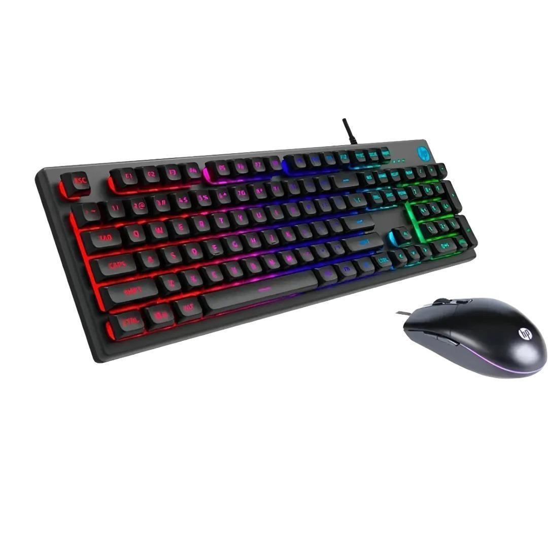 Teclado y Mouse Gamer con cable USB - HP KM300F-5