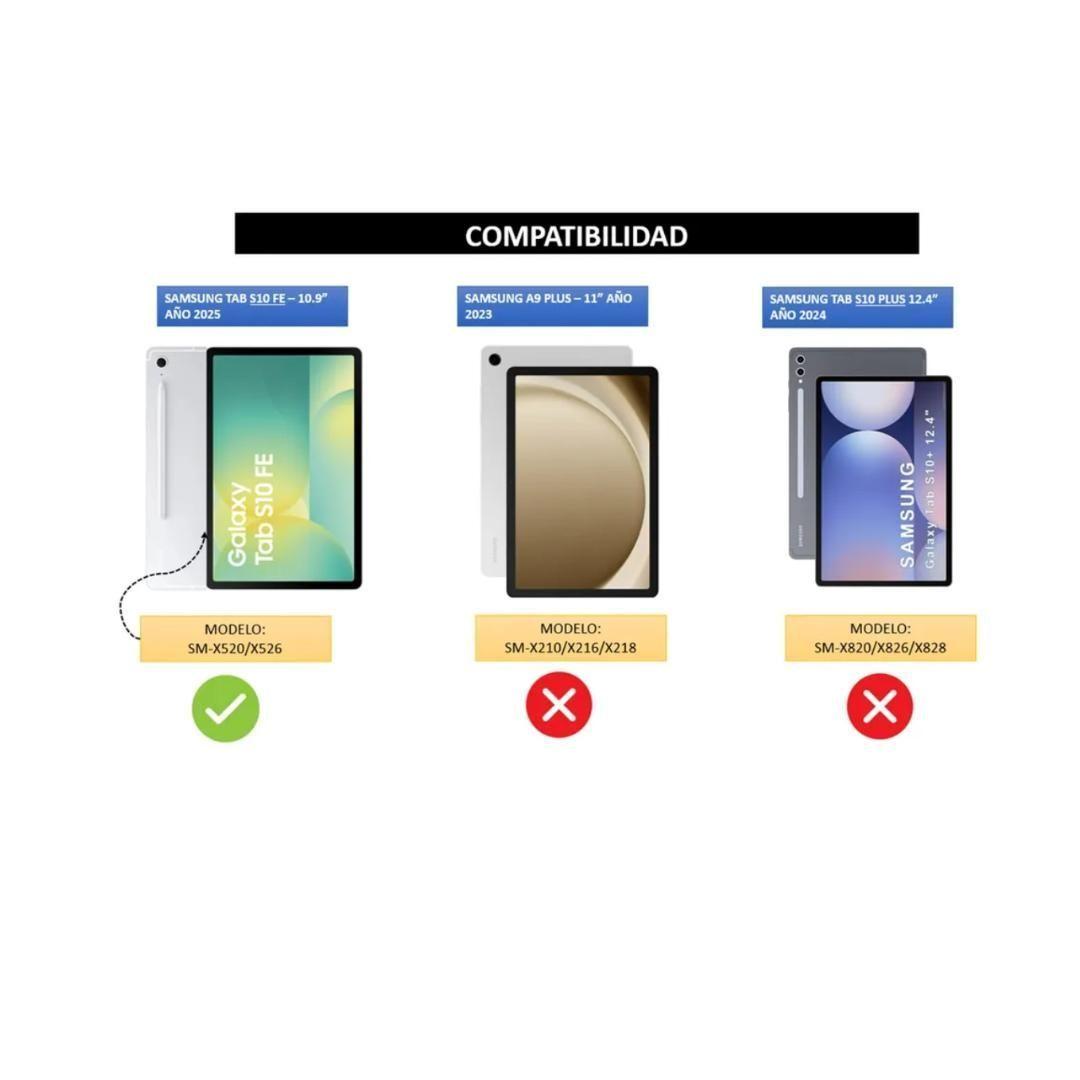 Funda con portalapiz Tablet Samsung TAB S10 FE-4