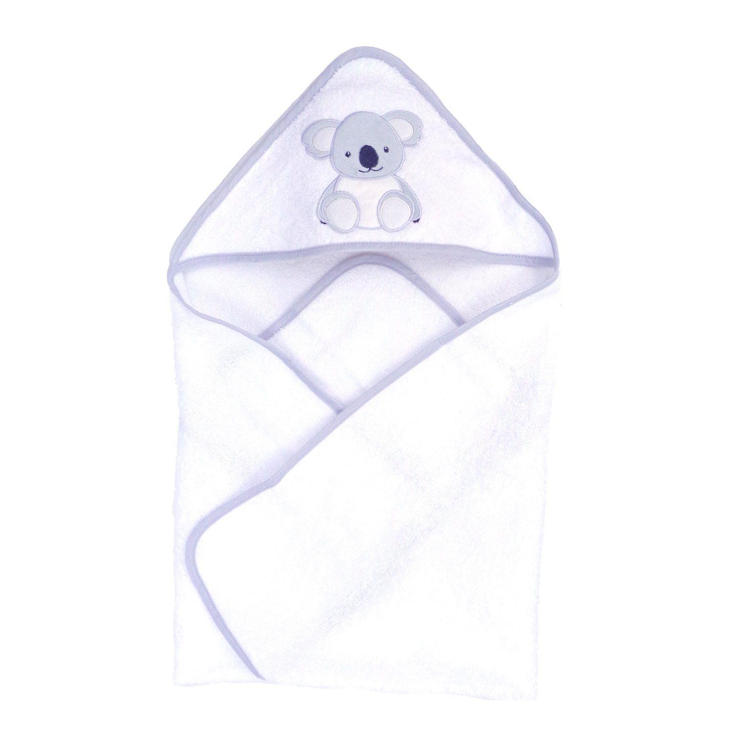 Toalla Capucha para bebé Algodón 75x75 cms blanco-2