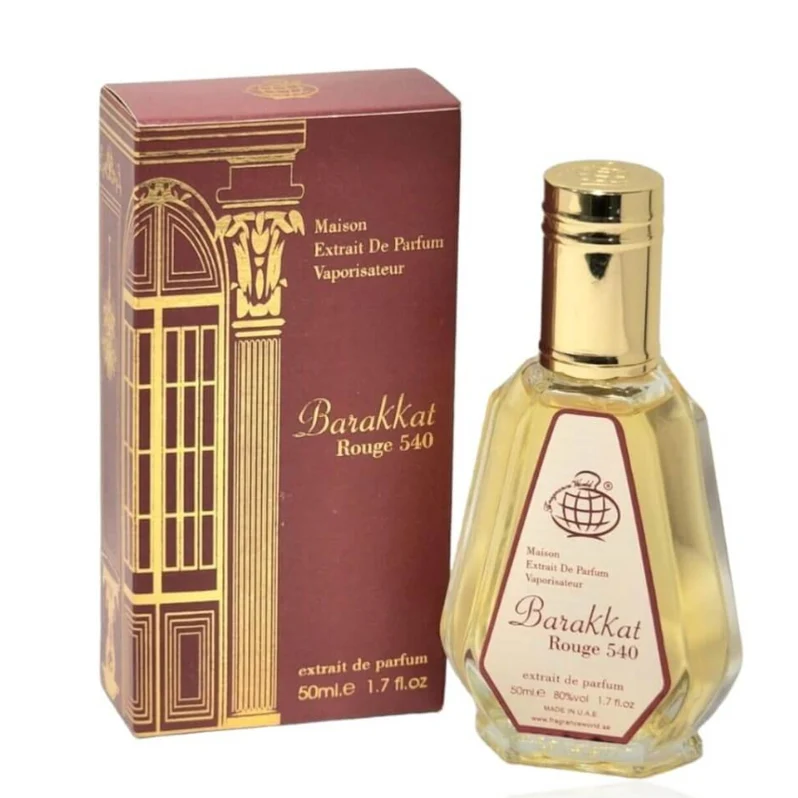 Perfume Barakkat Rouge 540 Fragrance World Extrait De Parfum Unisex 50 ml-0