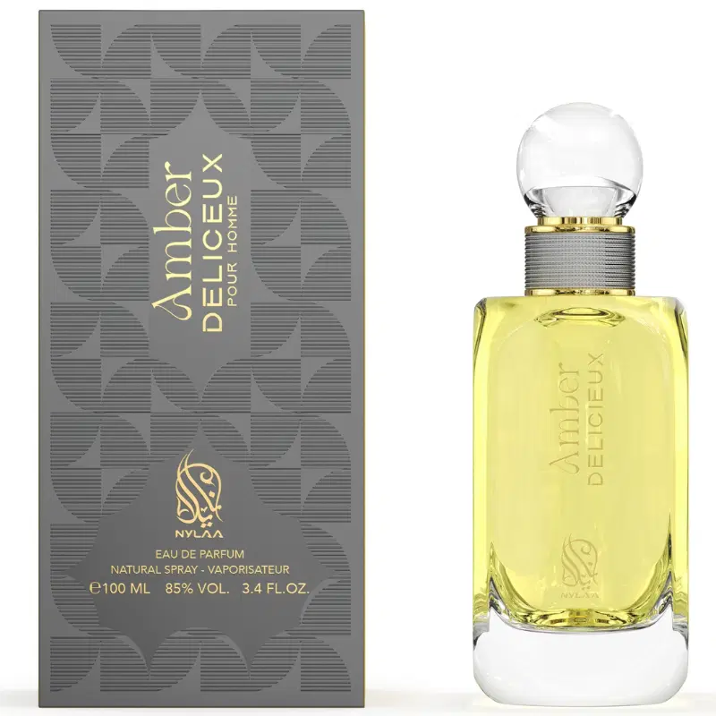Perfume Amber Deliceux Nylaa EDP Hombre 100 ml-0