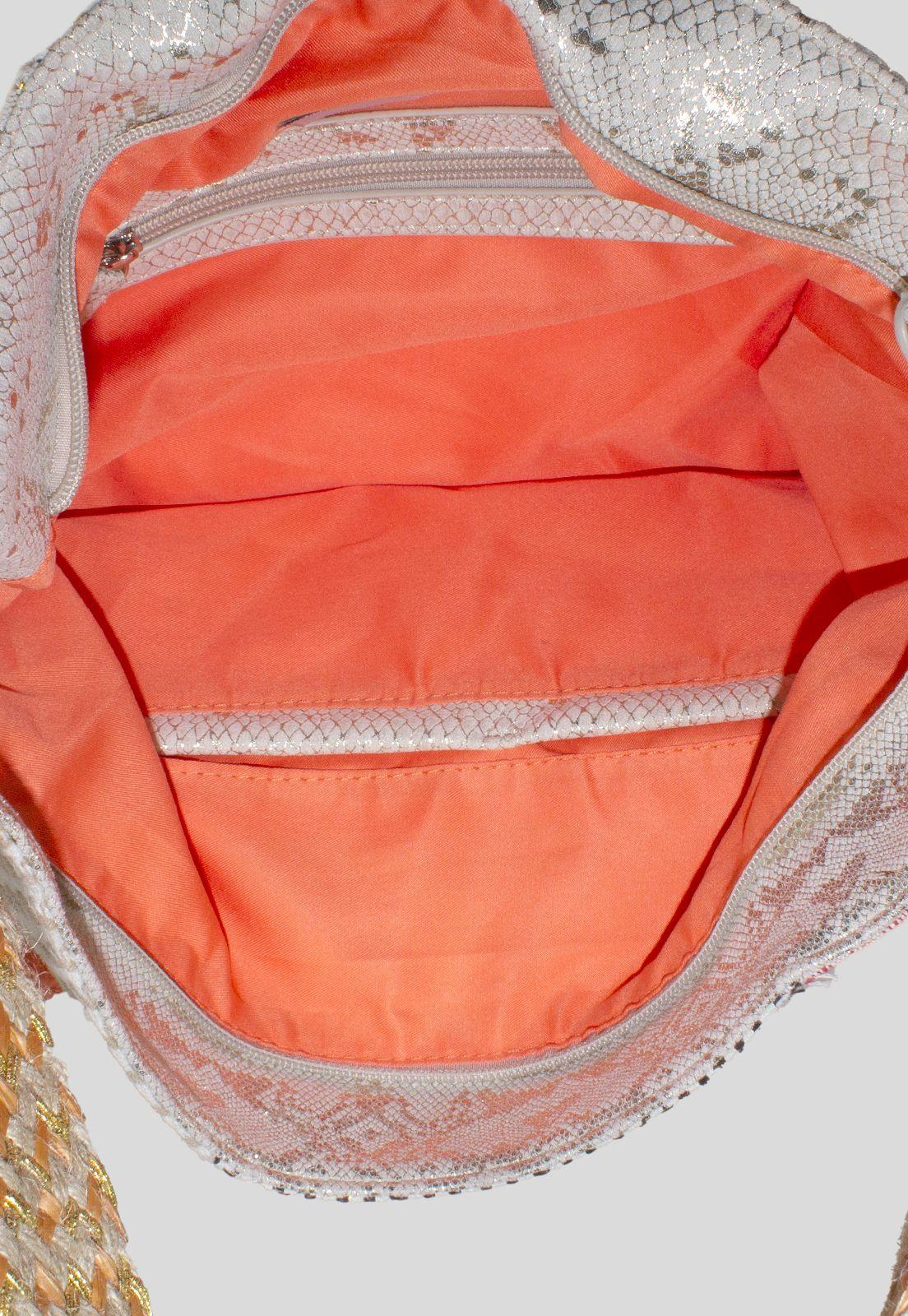 Cartera Patch Cuadrados Naranjo-3