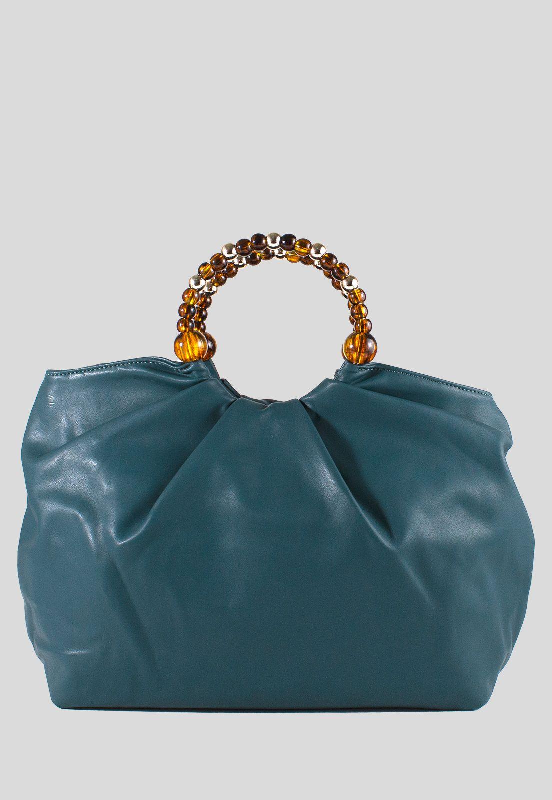 Cartera Manilla Bolones Petróleo-2