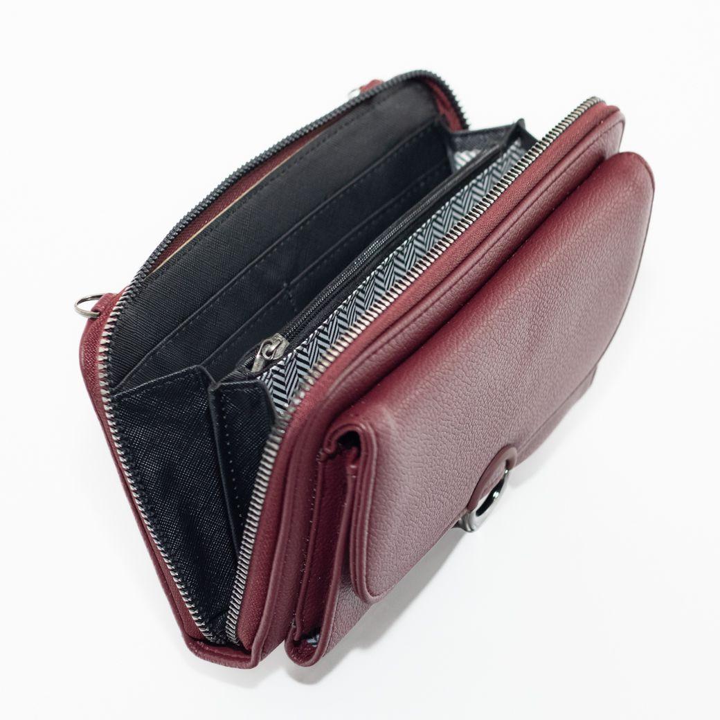 Portacelular c/metal redonda Burdeo-3