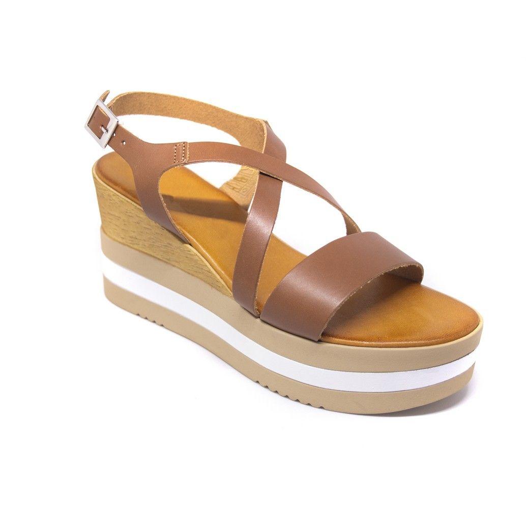 Sandalia Cuero Base 3 colores Tostado-1