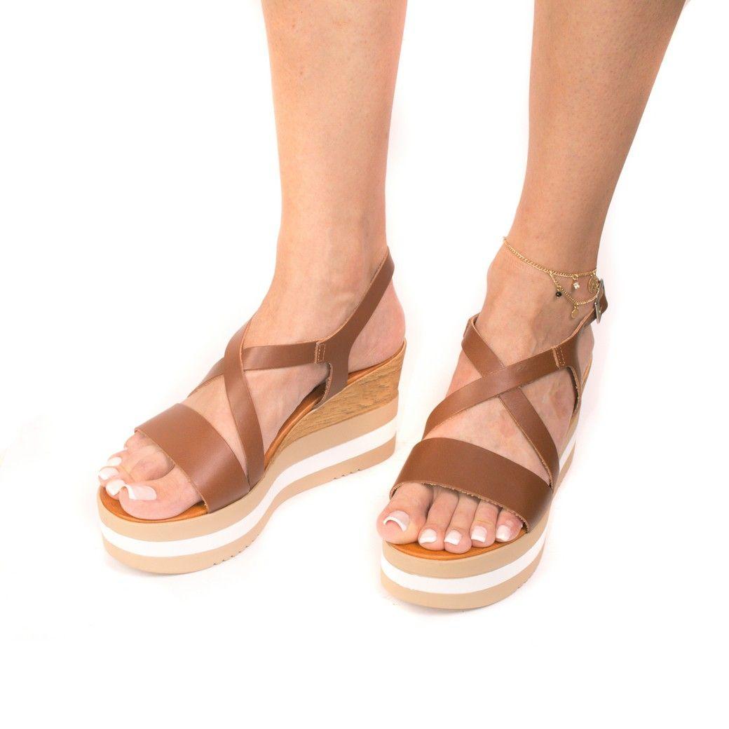 Sandalia Cuero Base 3 colores Tostado-2