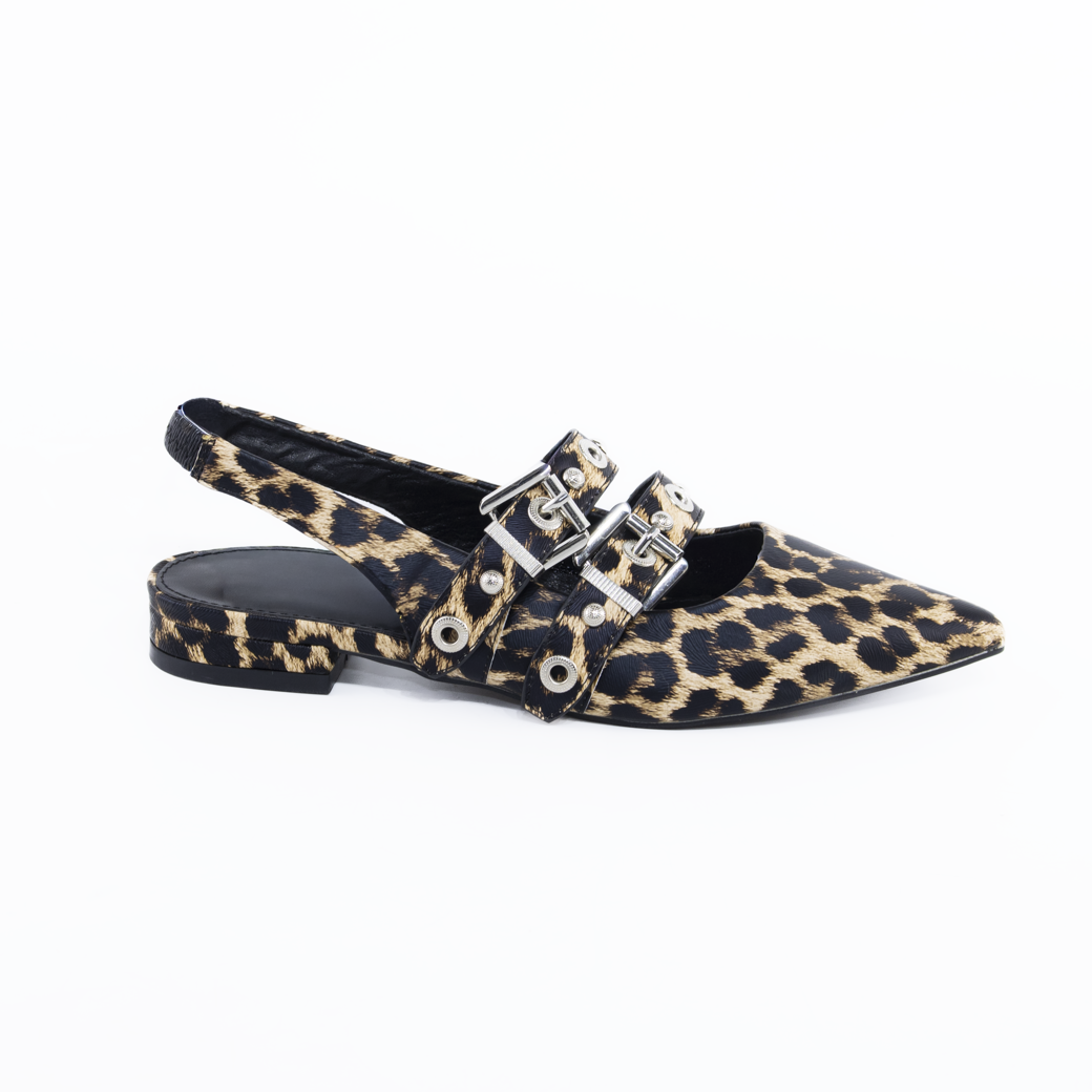 Stilleto plano c/hebillas leopardo-0