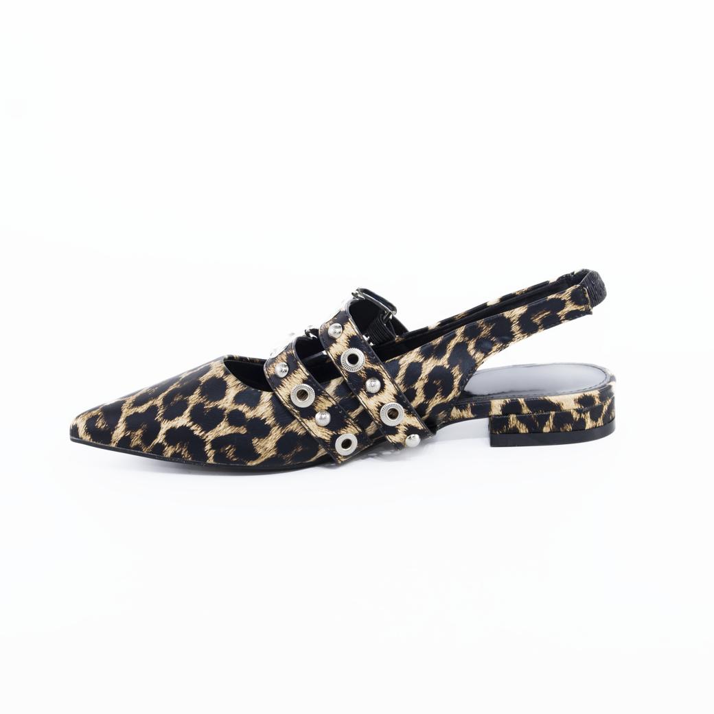 Stilleto plano c/hebillas leopardo-2