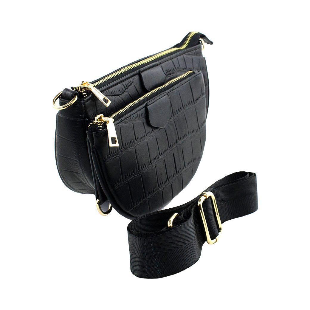 Bandolera Doble Coco Negro-1