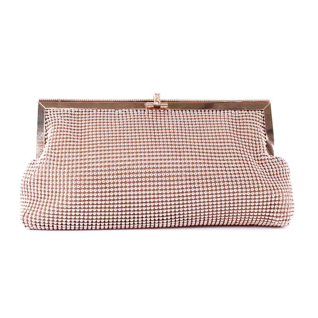Cartera Malla de Noche Sobre 552 Mujer Champagne Mailea-2