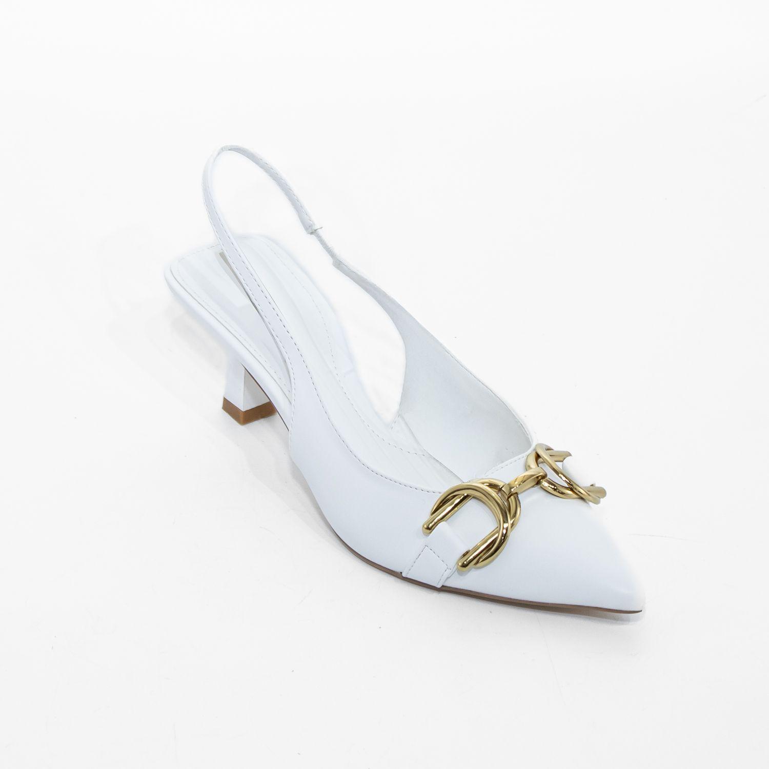 Stiletto Abierto 2 Argollas Blanco Mailea-1