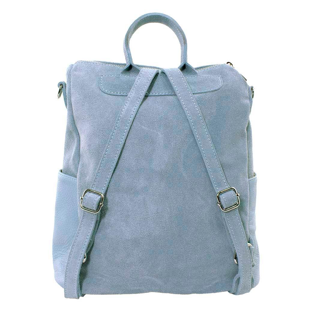 Mochila Reno Base Cuero Celeste-2