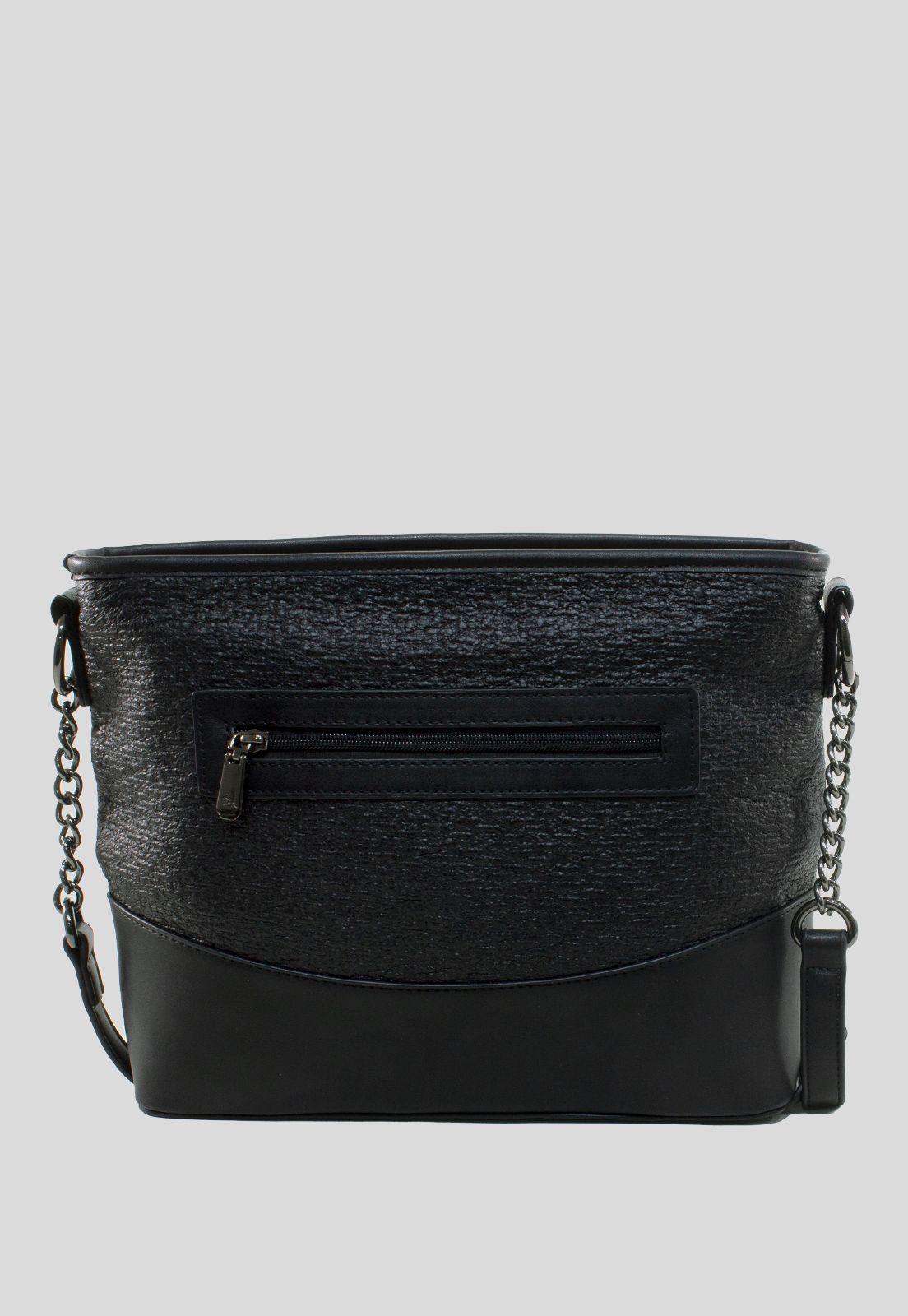 Bandolera Mediana Mitad Metal Negro-2