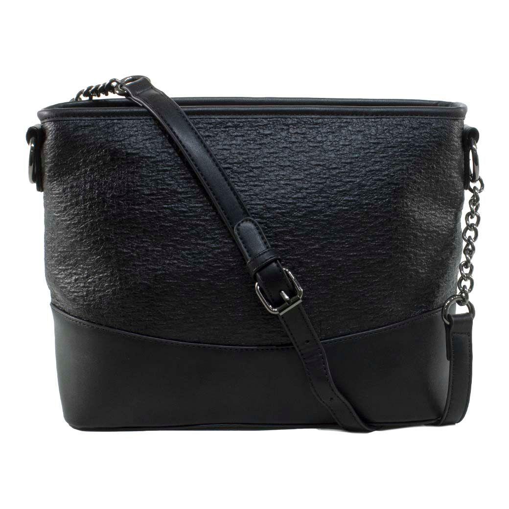 Bandolera Mediana Mitad Metal Negro-0