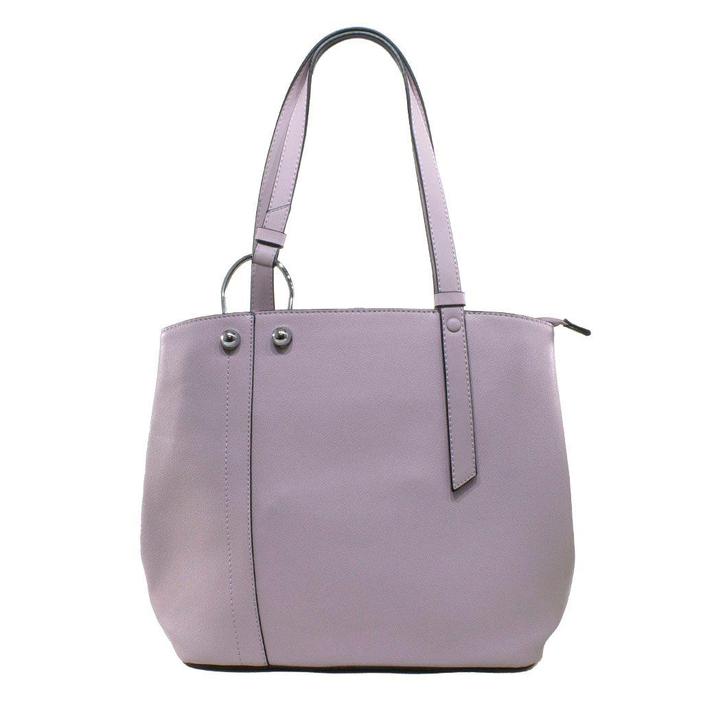 Cartera C/Correa Y Argolla Lila-0