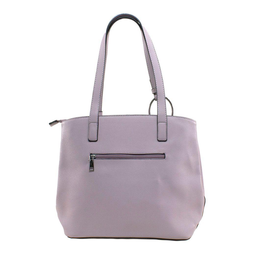 Cartera C/Correa Y Argolla Lila-2