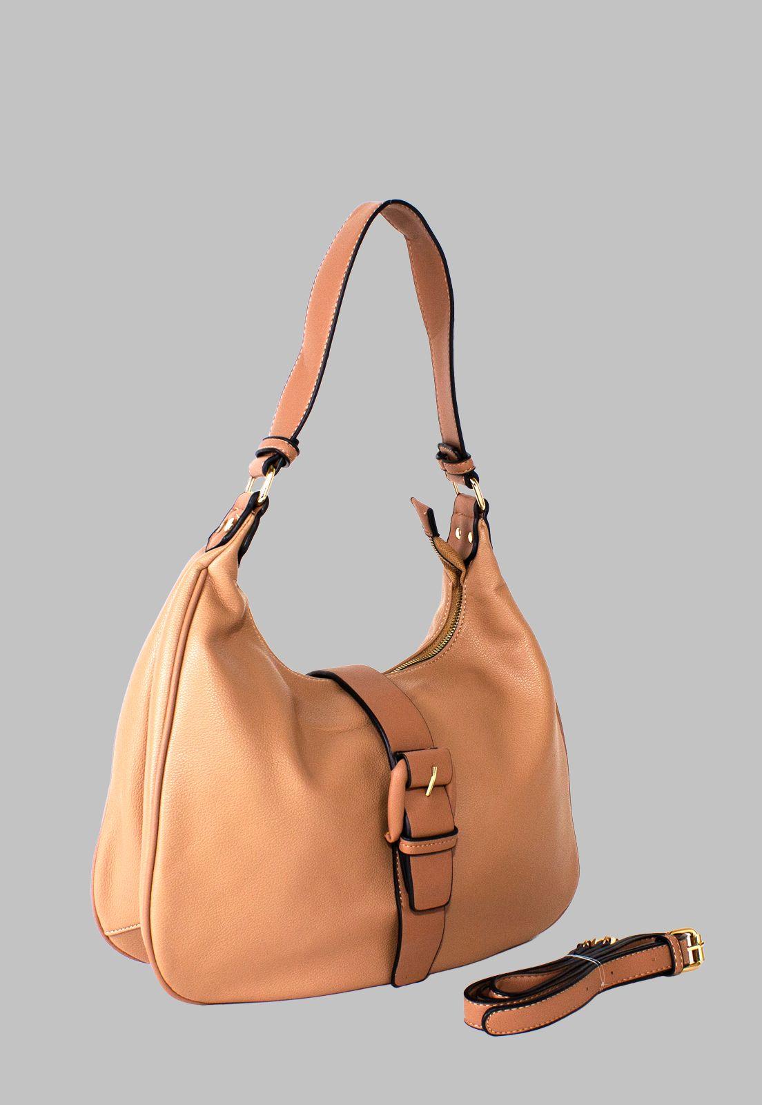 Cartera Hebilla Frontal Taupe-2