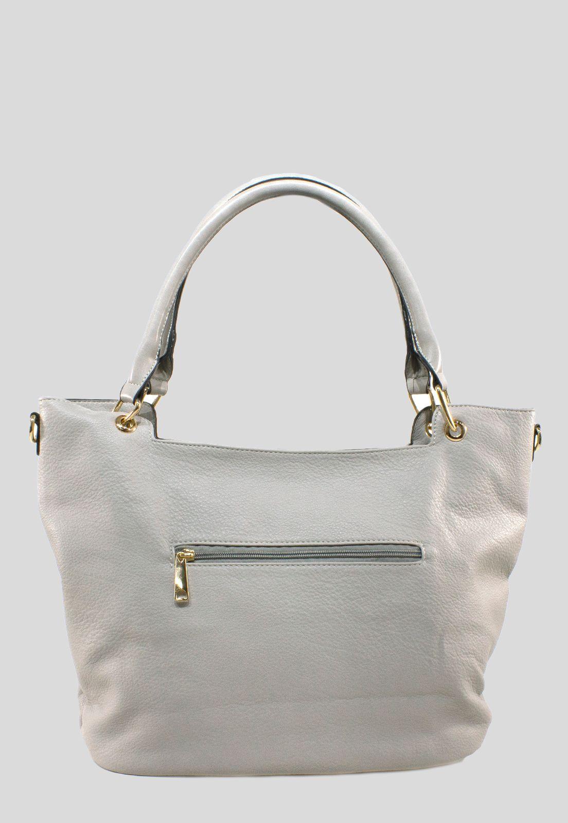 Cartera Clasica Bolsillo Laterales Gris-2
