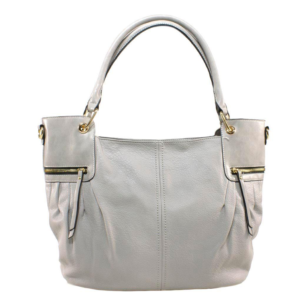 Cartera Clasica Bolsillo Laterales Gris-0