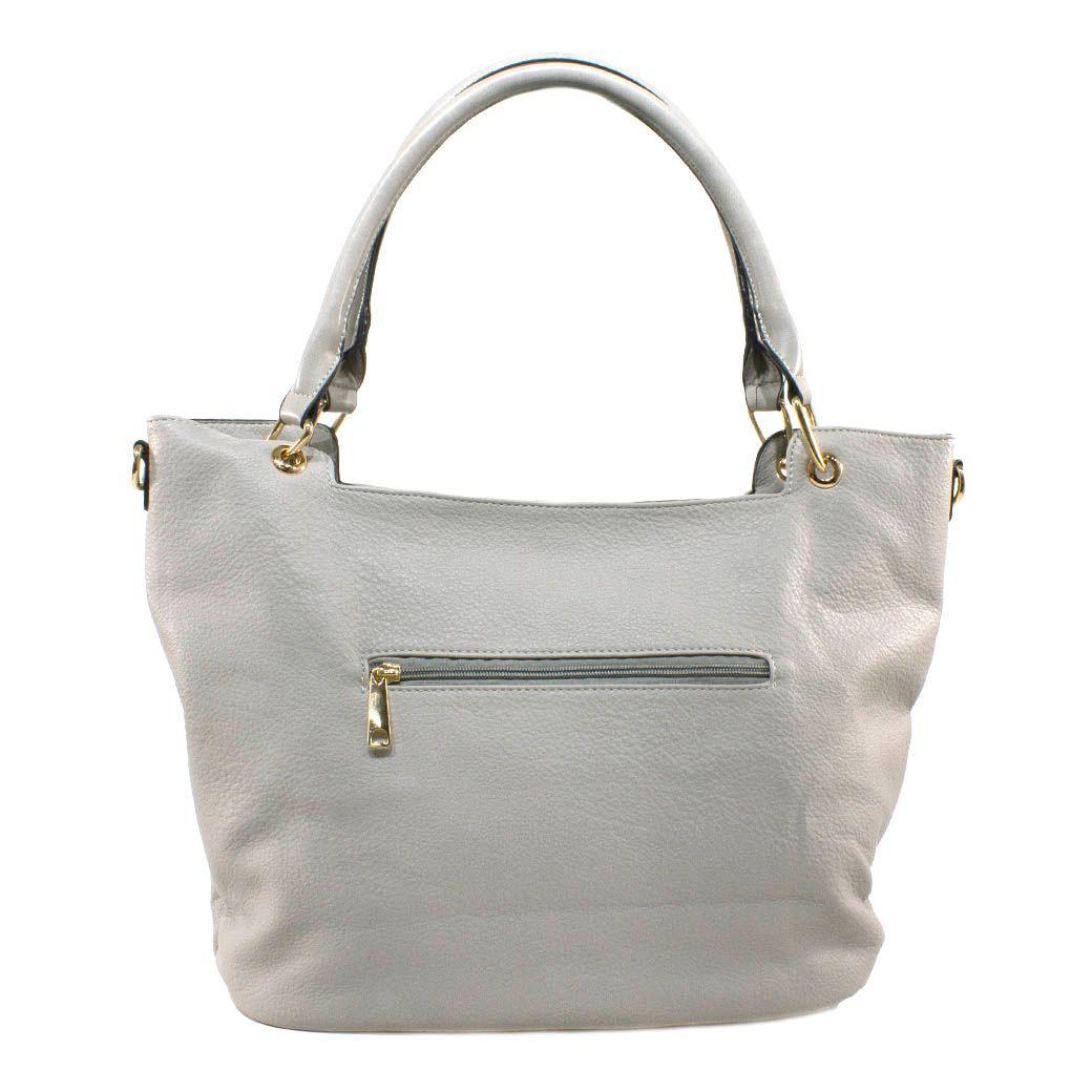 Cartera Clasica Bolsillo Laterales Gris-2