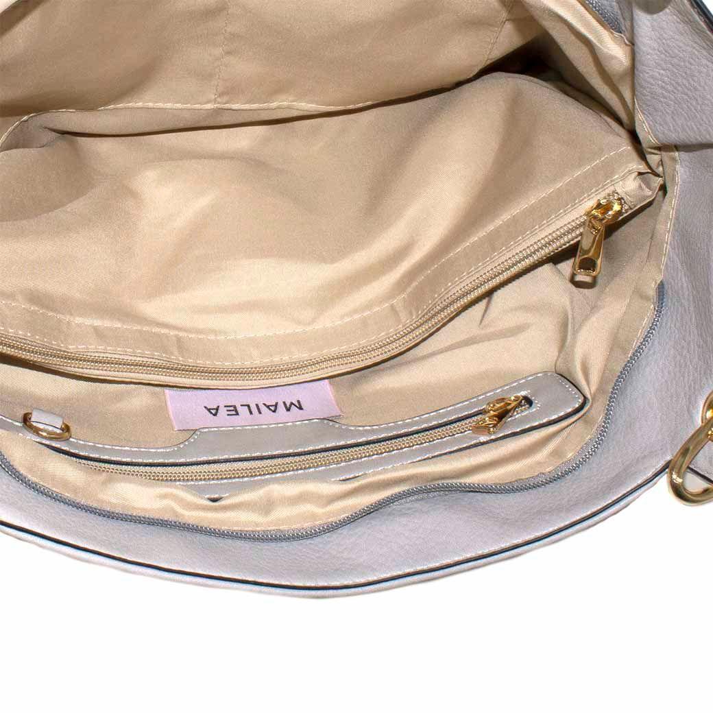 Cartera Clasica Bolsillo Laterales Gris-3