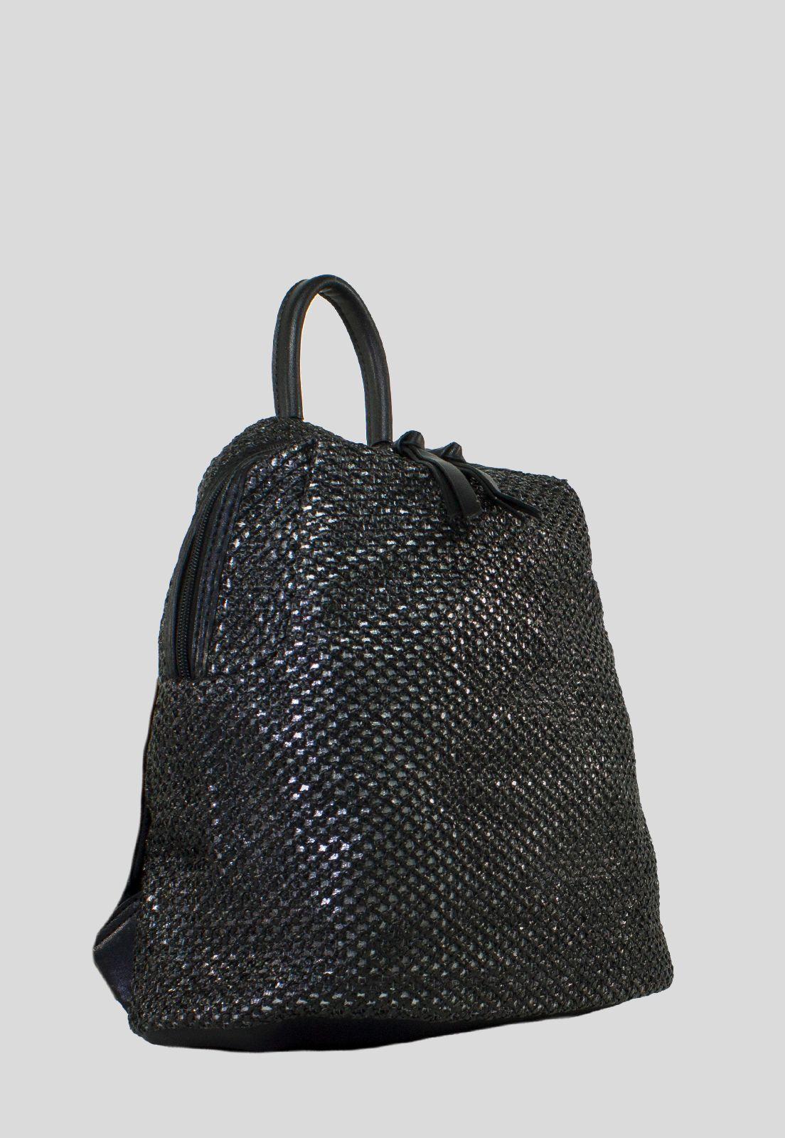 Mochila Full Rafia Negro-1